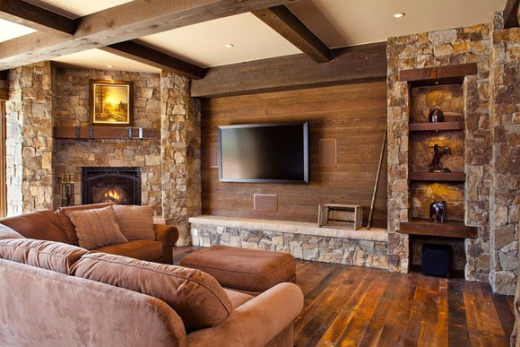 Watch how this fireplace was built from scratch: